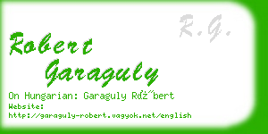 robert garaguly business card
